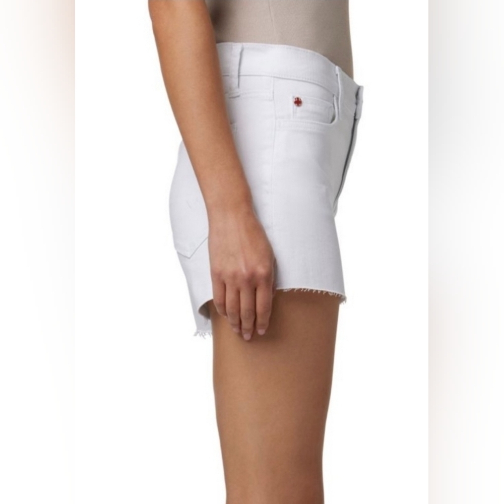 HUDSON, Gracie Midrise Cutoff Short, White, Size 30 - Picture 3 of 14
